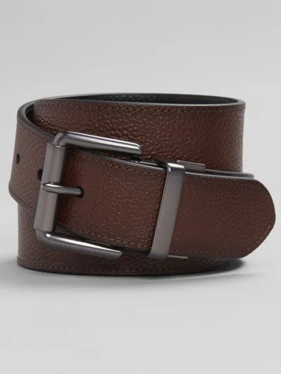 Joseph Abboud Reversible Bridle Roller Belt In Multi