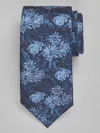 Joseph Abboud Scribbled Floral Tie In Blue