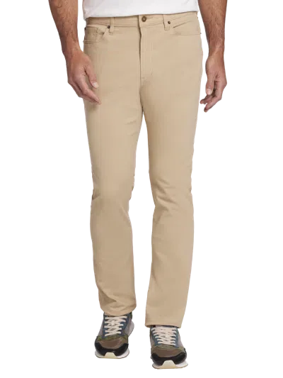 Joseph Abboud Slim Fit Comfort Stretch 5-pocket Pants In Neutral