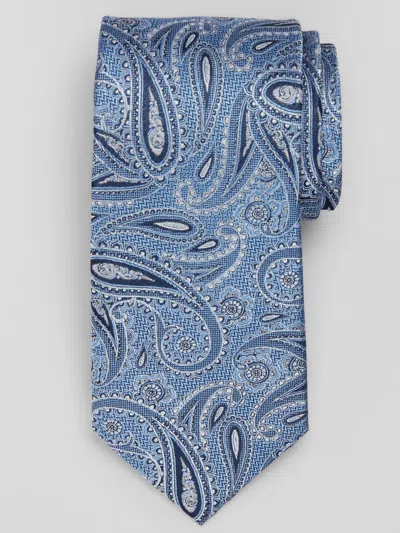 Joseph Abboud Slim Paisleys Tie In Blue