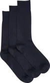 Joseph Abboud Solid Bamboo Blend Socks, 3-pack In Blue
