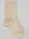 Joseph Abboud Solid Butterluxe Socks (3-pair) In Brown