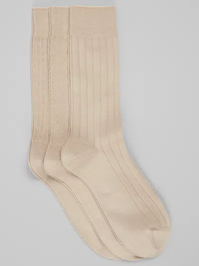 Joseph Abboud Solid Butterluxe Socks (3-pair) In Brown