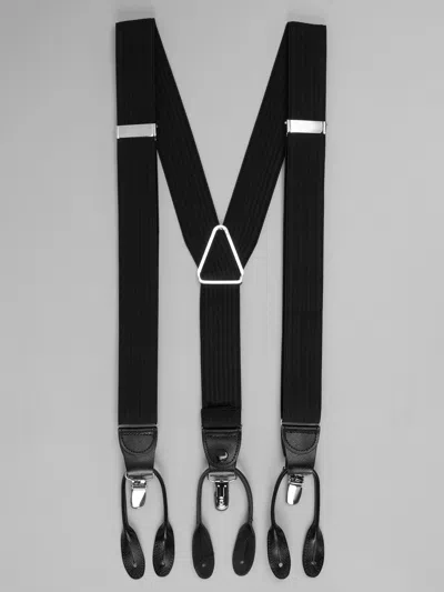 Joseph Abboud Solid Convertible Suspender In Black