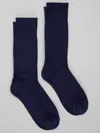 Joseph Abboud Solid Cushioned Socks, 2-pair In Blue