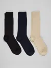 Joseph Abboud Solid Dress Socks, 3-pack In Multi