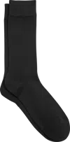 Joseph Abboud Solid Ribbed Lux Socks, 1-pair In Black