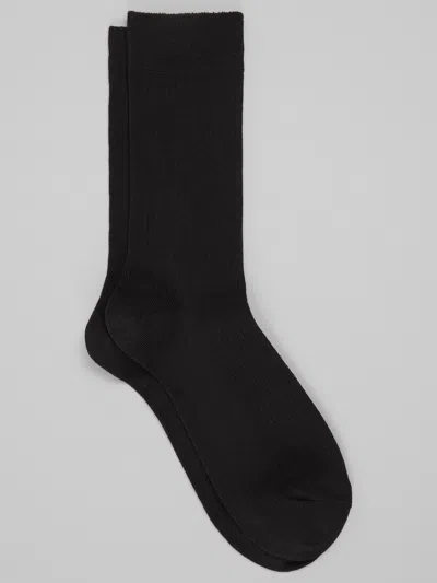 Joseph Abboud Solid Ribbed Socks, 1-pair In Black