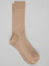 Joseph Abboud Solid Ribbed Socks, 1-pair In Brown