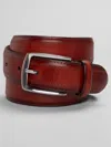 Joseph Abboud Split Leather Belt In Red