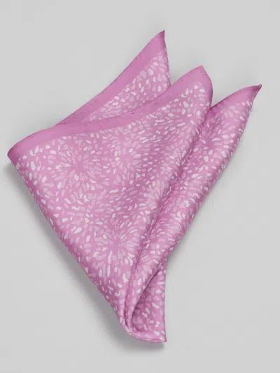 Joseph Abboud Starburst Abstract Silk Pocket Square In Blue