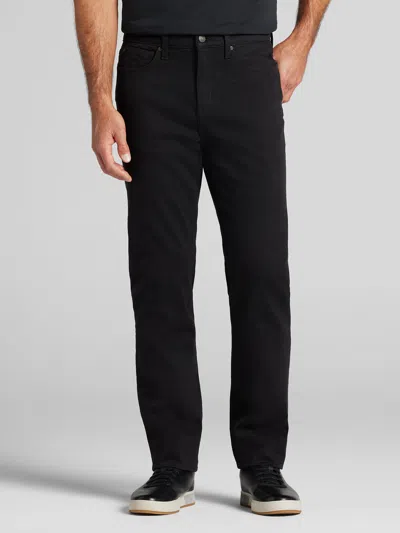 Joseph Abboud Straight Fit Comfort Stretch Denim Jeans In Black