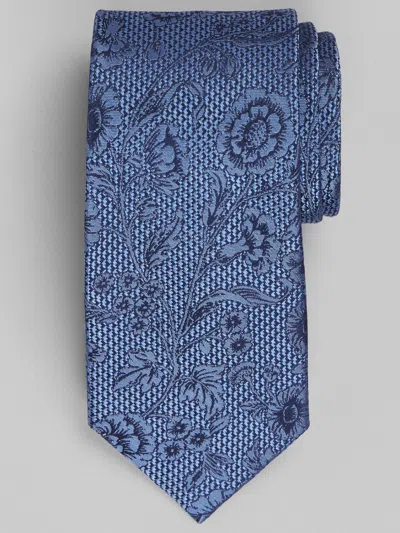 Joseph Abboud Tonal Floral Tie In Blue