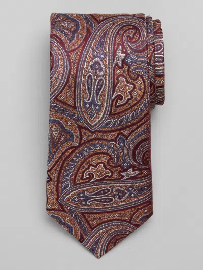 Joseph Abboud Tonal Paisley Tie In Brown