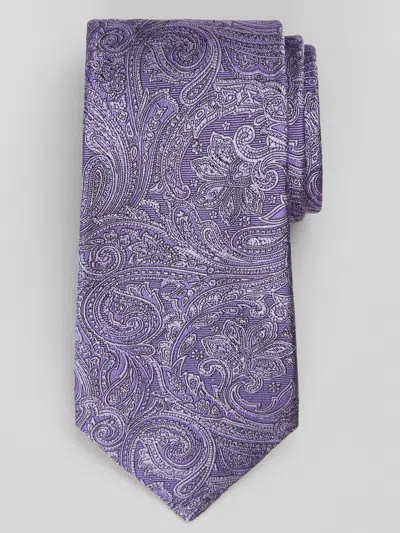 Joseph Abboud Tonal Paisley Tie In Purple