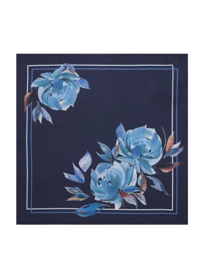 Joseph Abboud Watercolor Floral Silk Pocket Square