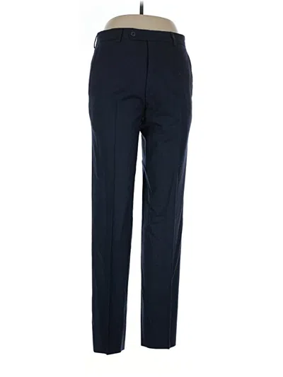 Pre-owned Joseph Abboud Wool Pants In Blue