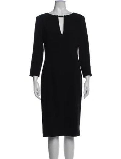 Pre-owned Joseph Acetate Midi Length Dress In Black