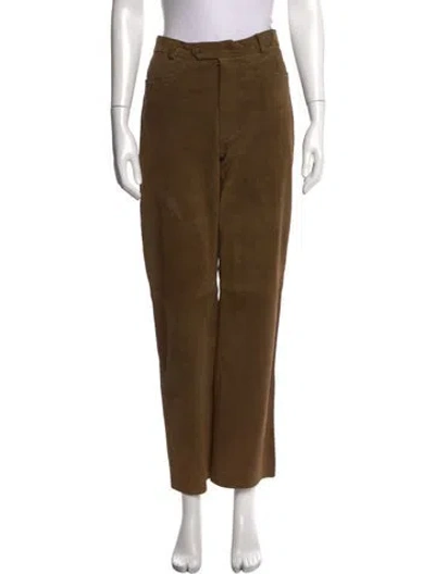 Pre-owned Joseph Acetate Wide Leg Pants In Brown