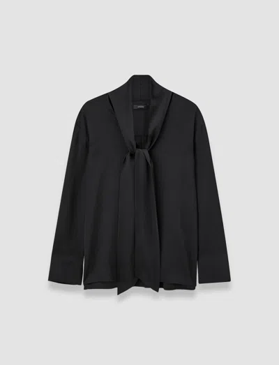 Joseph Adele Light Crepe Blouse In Black