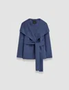 Joseph Adrienne Double Face Cashmere Jacket In Harbour