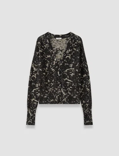 Joseph Aisha Cashair Jacquard Cardigan In Multicolour