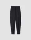 Joseph Aix Tailored Crepe Trousers In Black