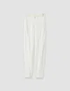 Joseph Aix Tailored Crepe Trousers In White