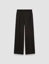 Joseph Alana Textured Viscose Trousers In Black