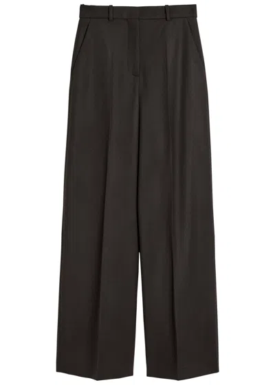 Joseph Alana Wide-leg Trousers In Black