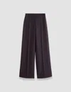 Joseph Womens Alane Wide-leg Wool And Silk Trousers Aurora In Aurora Purple