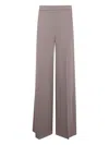 Joseph High Waist Wide Leg Trousers In Brown