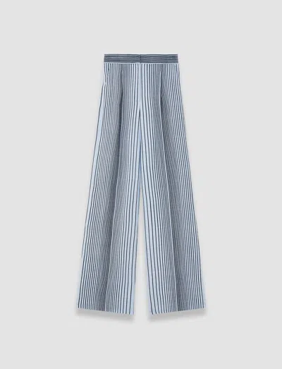 Joseph Alanel Embroidered Stripes Trousers In Blue