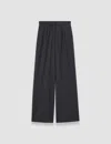 Joseph Alanel Light Wool Tailoring Trousers In Black