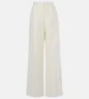 Joseph Alanel Silk And Cotton Wide-leg Pants In White