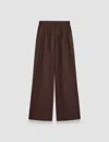 Joseph Womens Ebony Alanel Wide-leg Cotton And Silk Trousers In Ebony