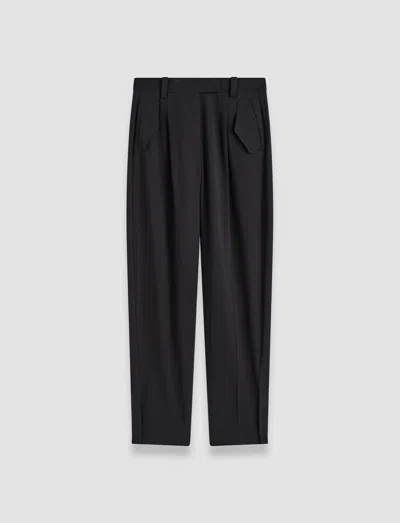 Joseph Alexis Fluid Twill Wool Trousers In Black