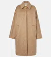 Joseph Alger Wool And Mohair-blend Coat In Brown