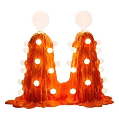 Pre-owned Joseph Algieri Siamese Orange Expandable Foam Floor Lamp By
