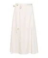 Joseph Alix Cotton Skirt In White