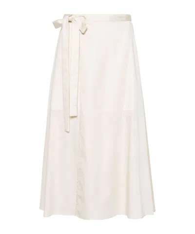 Joseph Alix Cotton Skirt In Neutrals