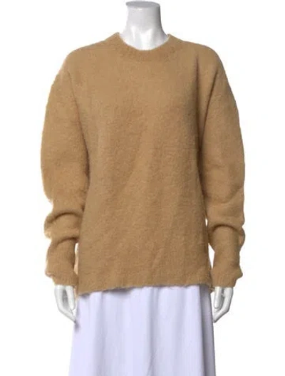 Pre-owned Joseph Alpaca Crew Neck Sweater In Neutrals