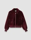 Joseph Alpes Short Hair Shearling Jacket In Red