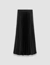 Joseph Amelie Pleated Lurex Skirt In Black