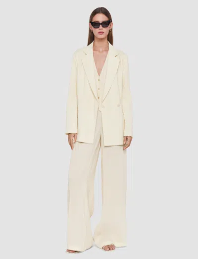 Joseph Amelot Pleat Jacquard Jacket In Neutral