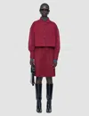 Joseph Anais Wool Voile Blouse In Red