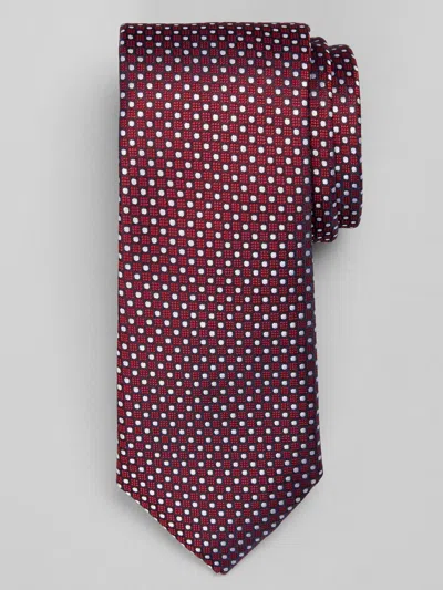 Joseph &amp; Feiss Joseph & Feiss Men's Dot Tie Burgundy - Size: One Size In Red