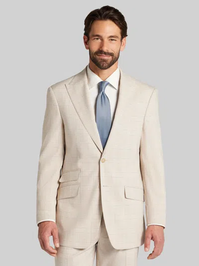 Joseph &amp; Feiss Joseph & Feiss Big & Tall Men's Modern Fit Plaid Suit In Brown