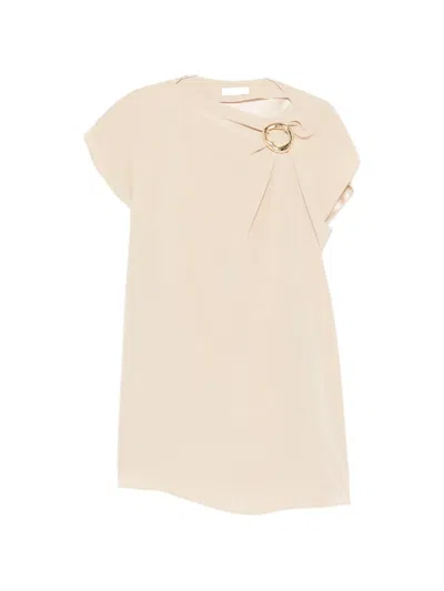 Joseph Anika Ring Detail Dress In Neutral