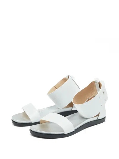 Pre-owned Joseph Ankle-strap Leather Sandals In Silver